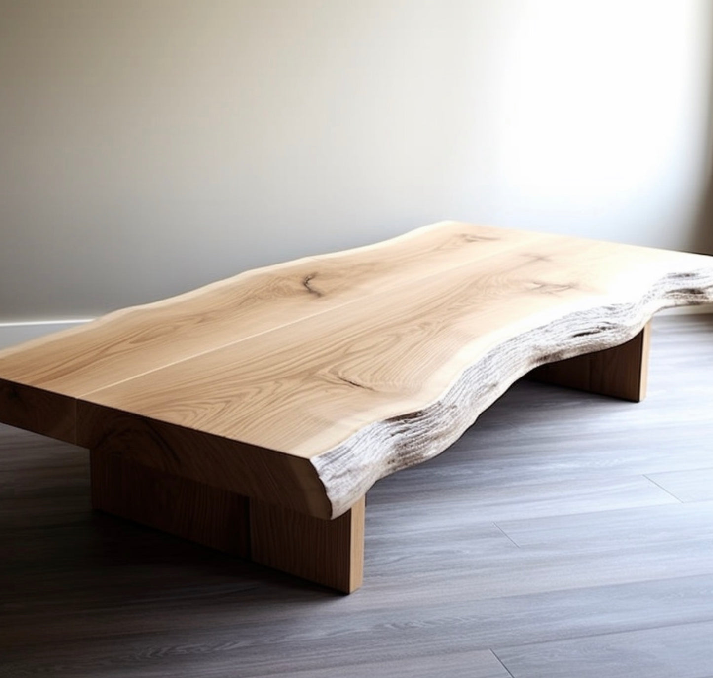 HURON Live Edge - Modern Minimalist Boho Coffee Table