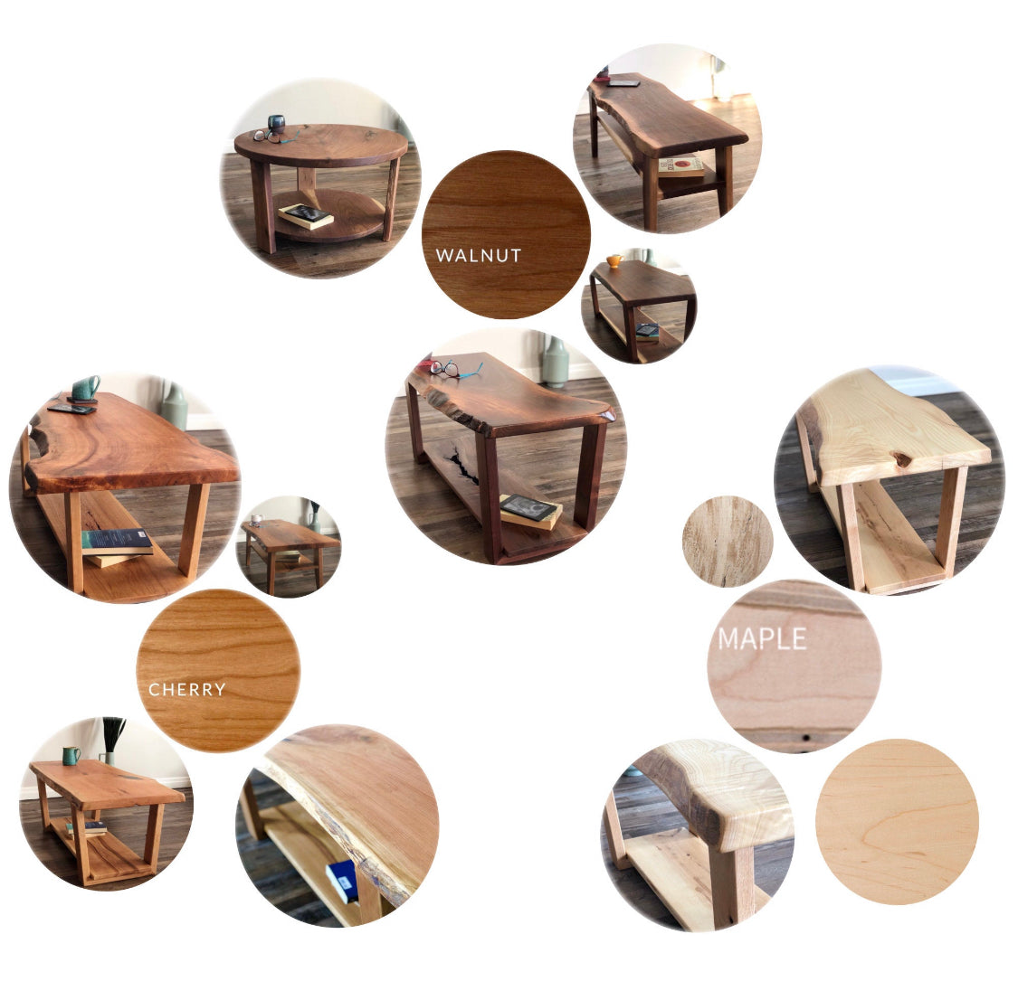 Cherry or Walnut Wood River Table