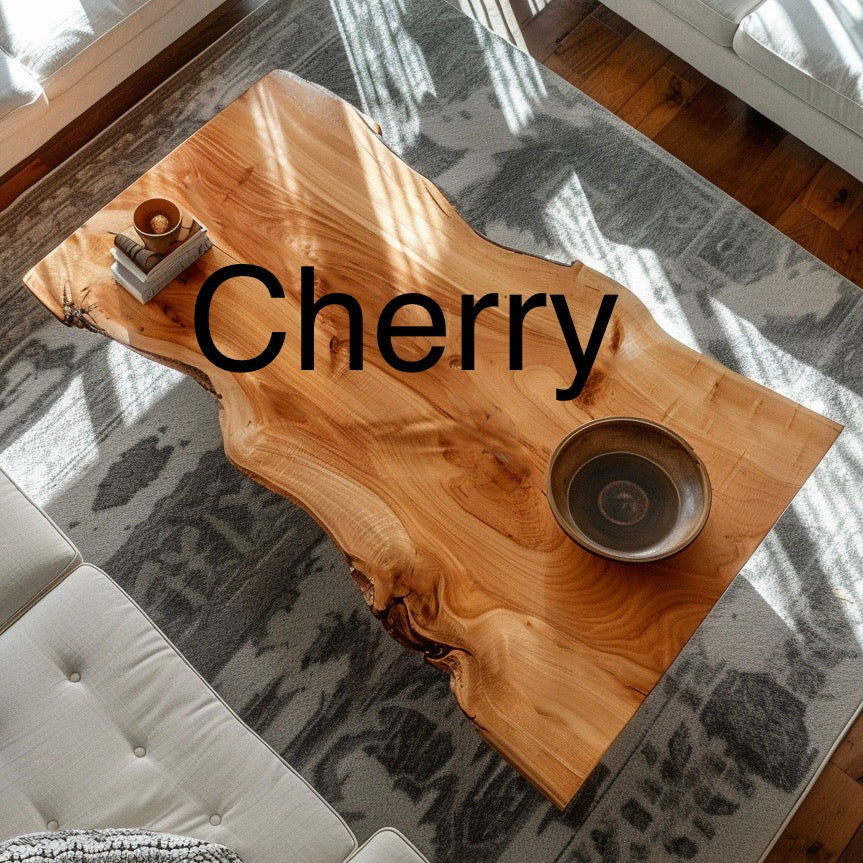 Richvale - Rustic Wood Live Edge Coffee Table