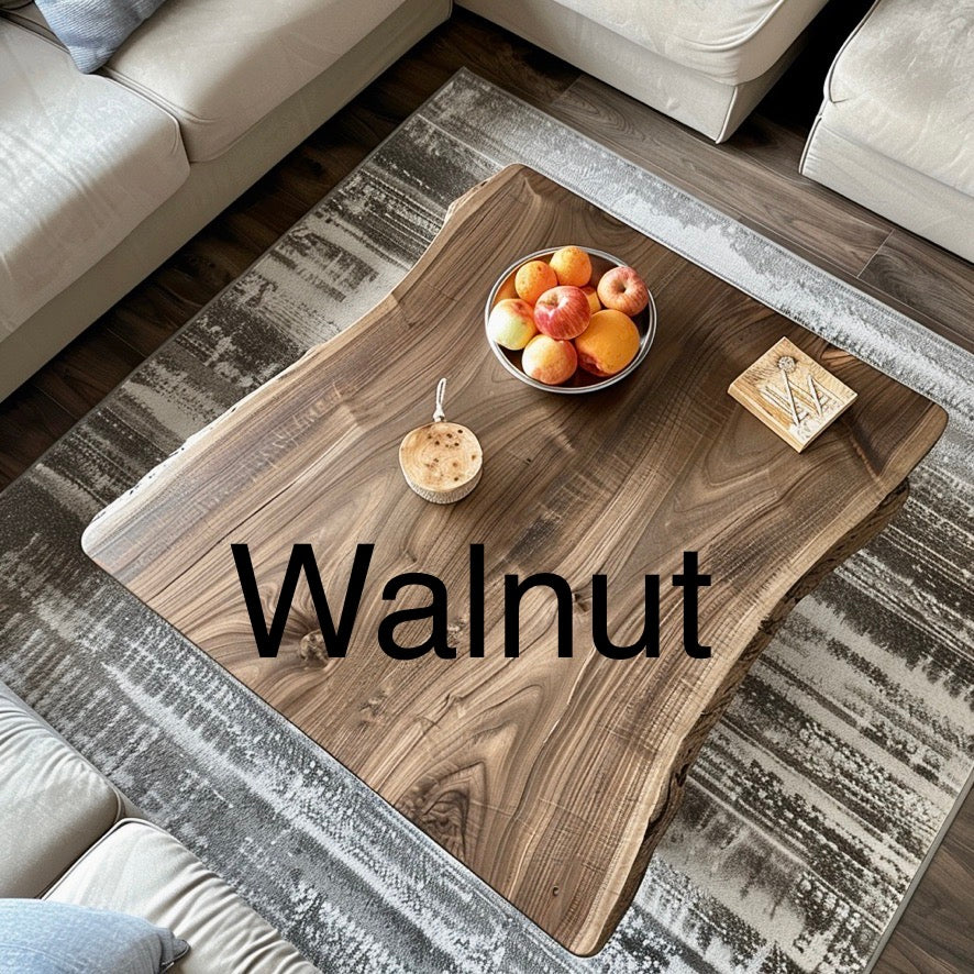 Richvale - Rustic Wood Live Edge Coffee Table