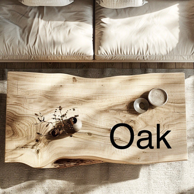 Richvale - Rustic Wood Live Edge Coffee Table