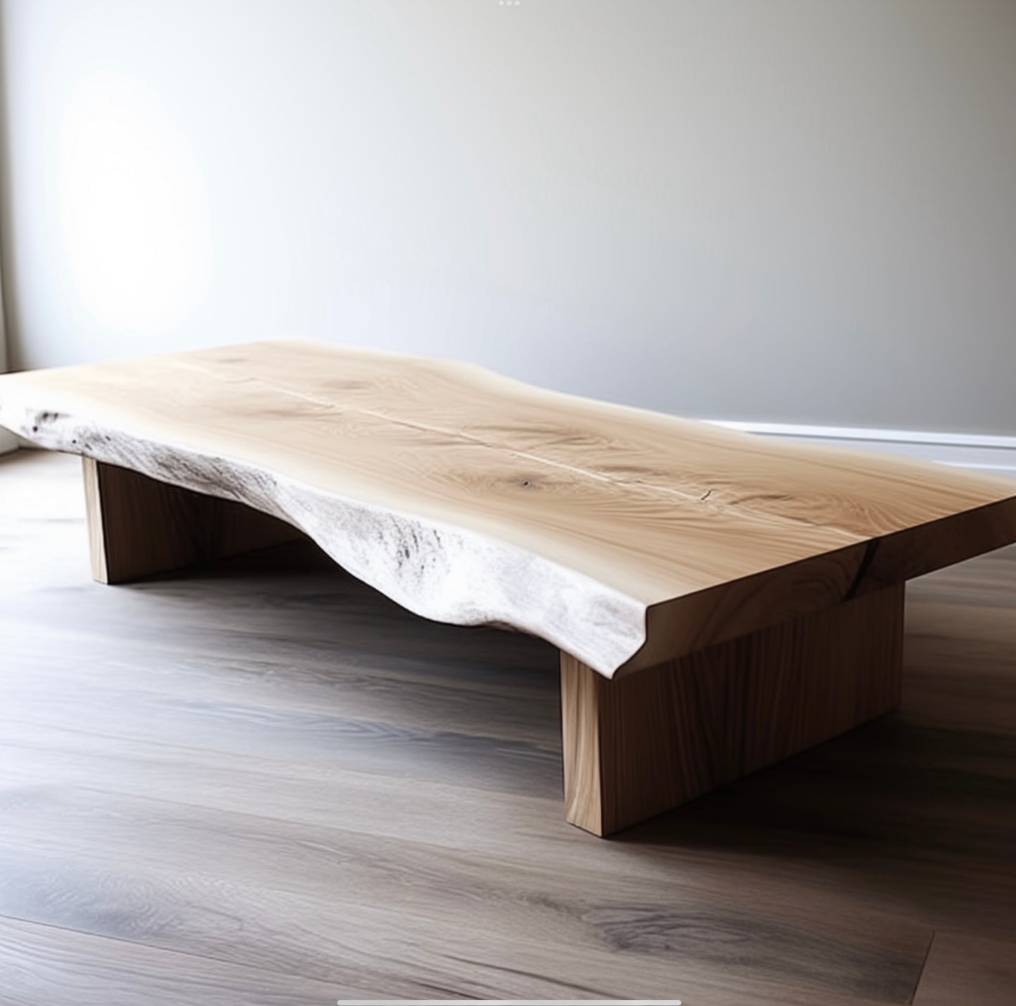 HURON Live Edge - Modern Minimalist Boho Coffee Table
