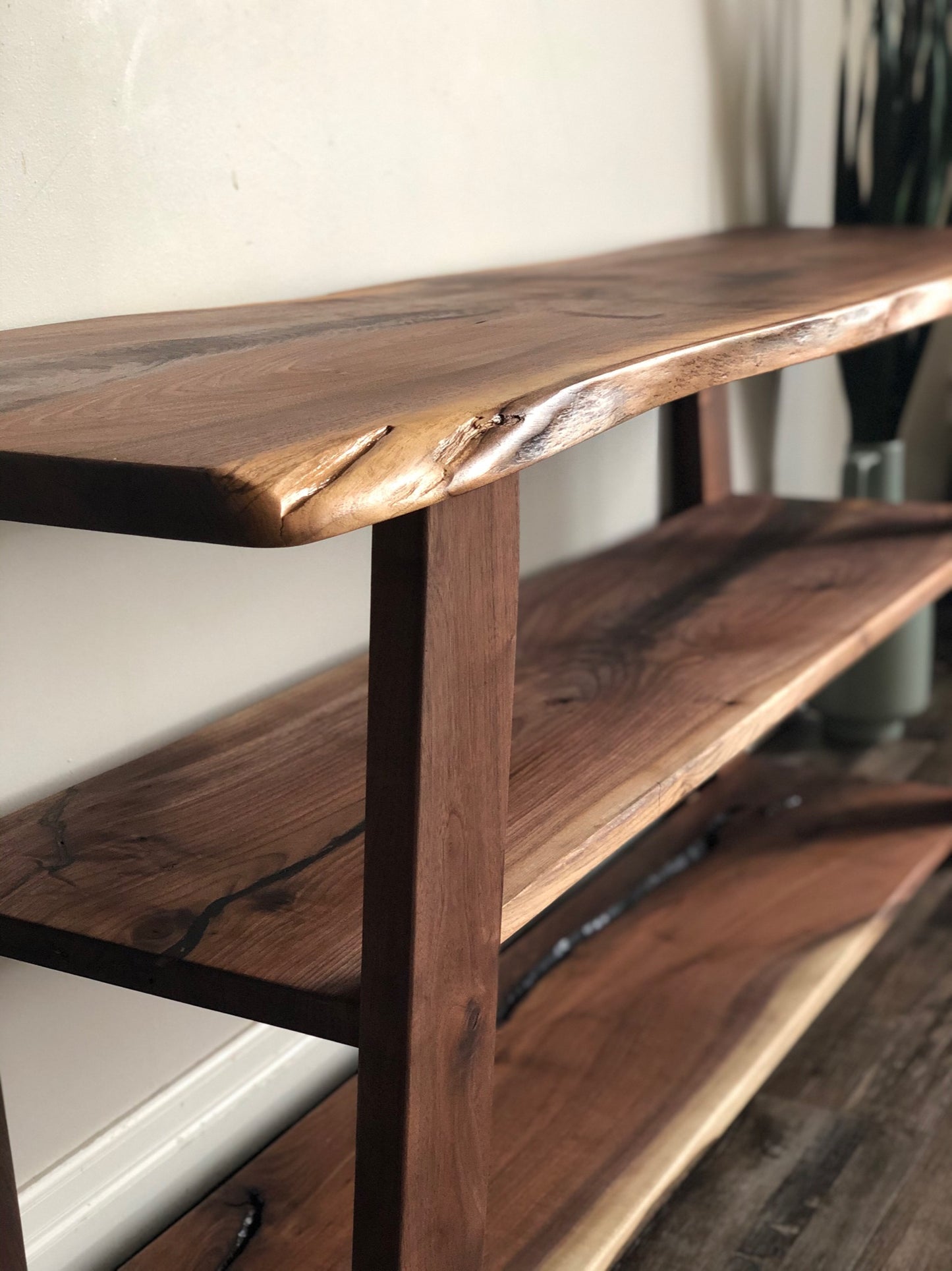 Solid Wood Media Console Table
